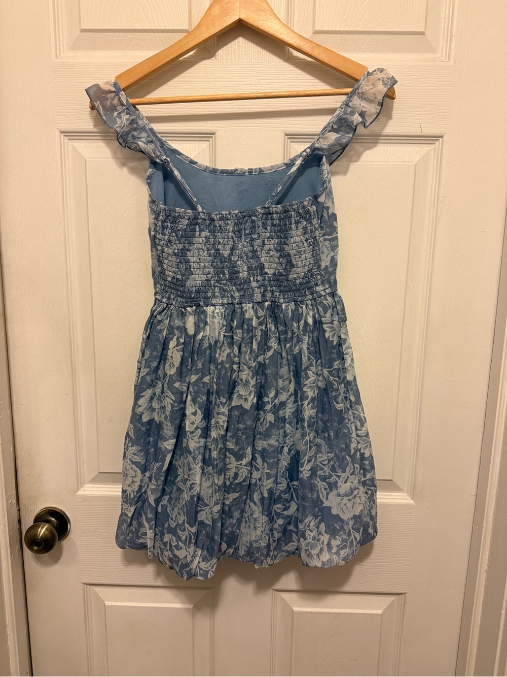 Cute Ruffle Strap Mini Dress - Picture 5 of 8